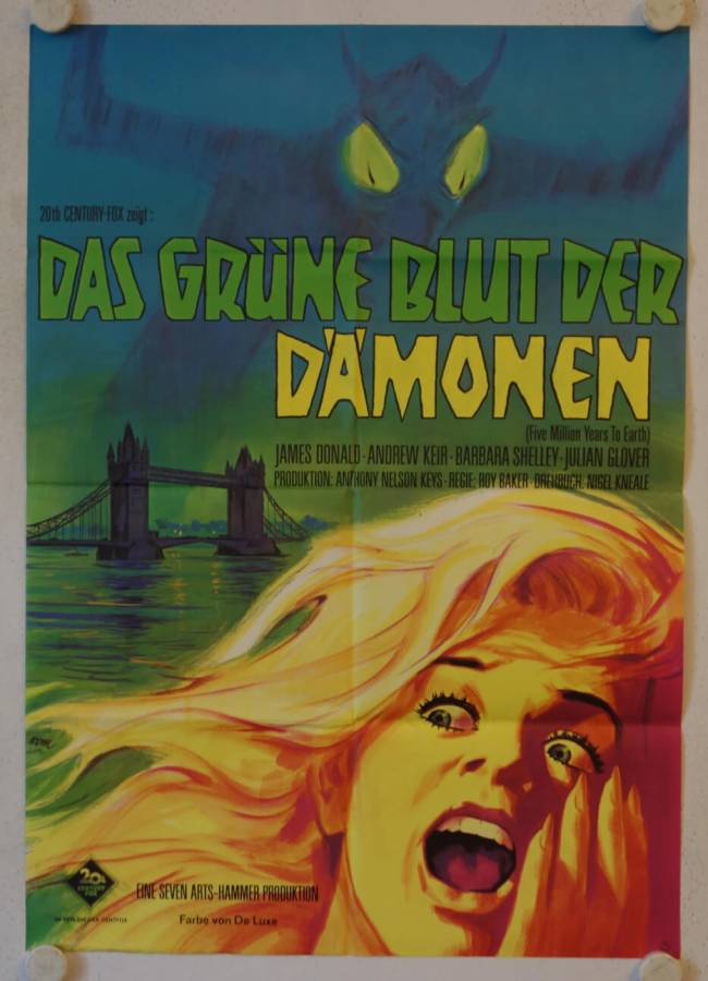 Quatermass and the Pit original release german movie poster